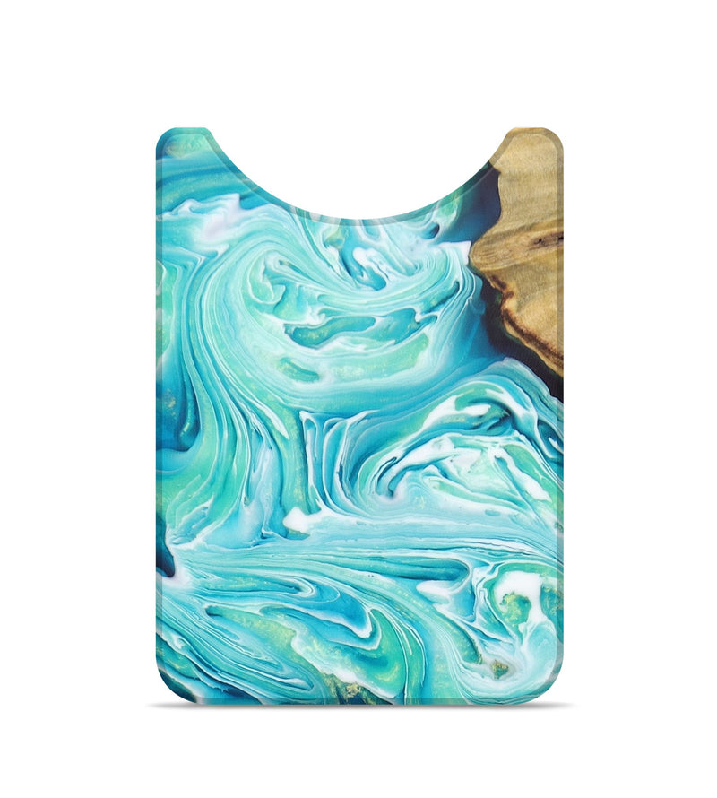 Live Edge Wood+Resin Wallet - Marlee (Blue, 679058)
