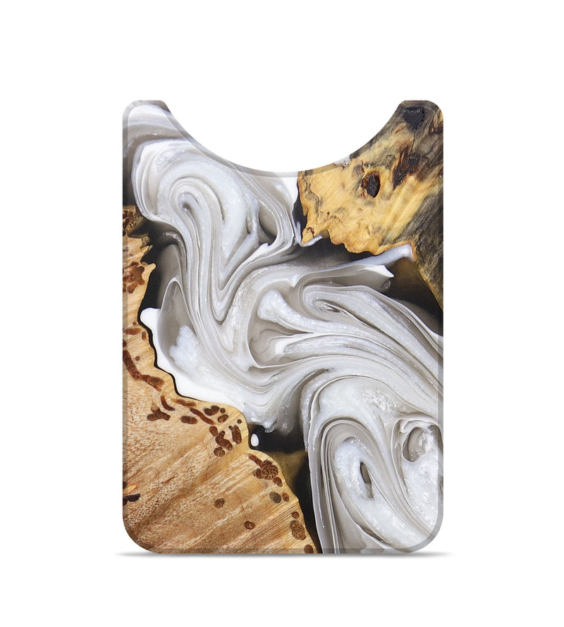 Live Edge Wood+Resin Wallet - Heaven (Black & White, 679073)