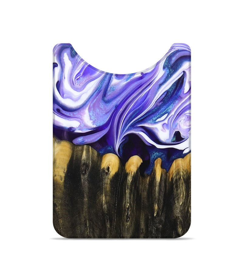 Live Edge Wood+Resin Wallet - Annie (Purple, 679082)