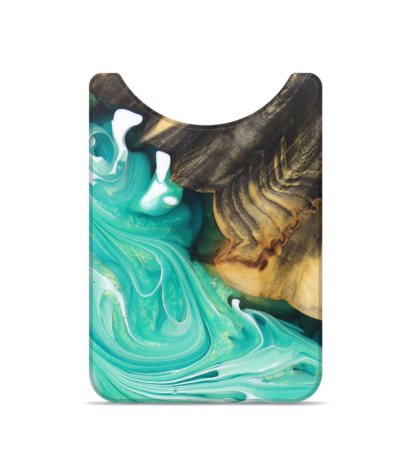 Live Edge Wood+Resin Wallet - Rochelle (Green, 679089)