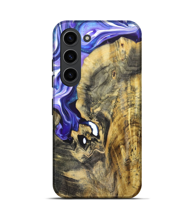 Galaxy S23 Wood+Resin Live Edge Phone Case - Emerson (Purple, 679121)