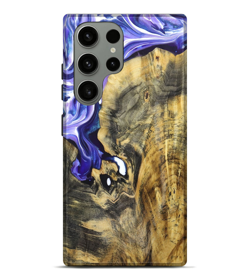 Galaxy S23 Ultra Wood+Resin Live Edge Phone Case - Emerson (Purple, 679121)