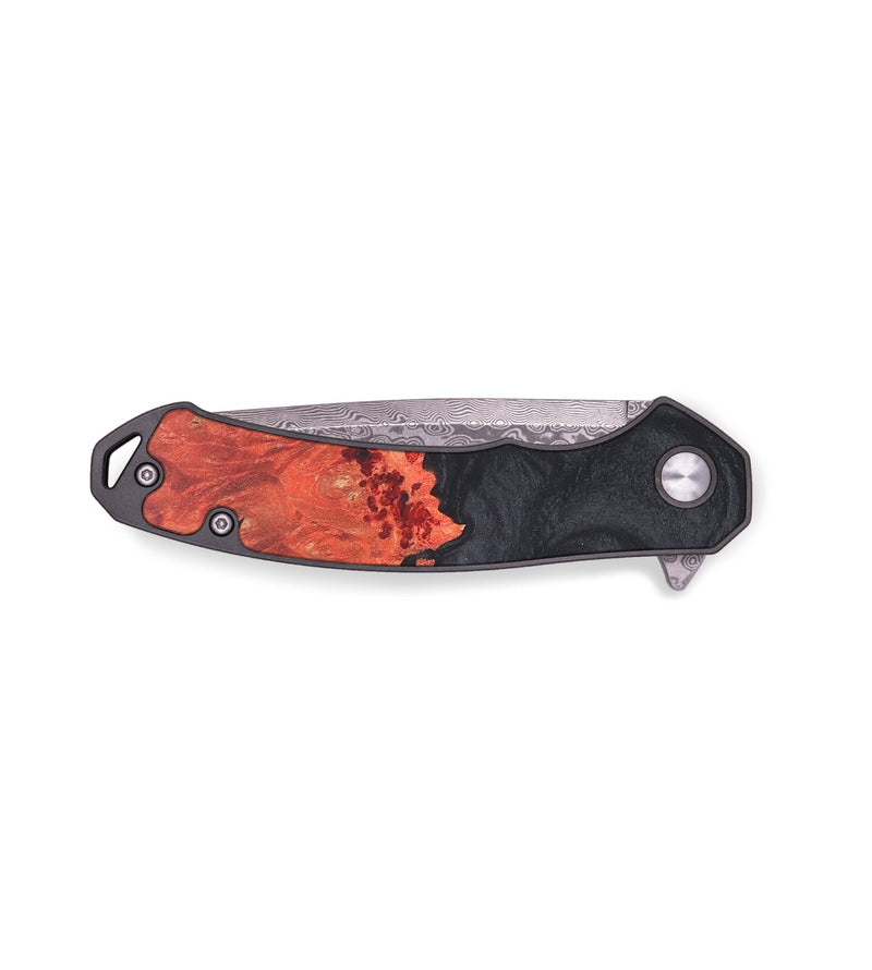 EDC Wood+Resin Pocket Knife - Malachi (Pure Black, 679722)