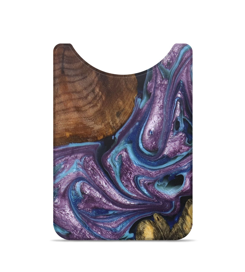 Live Edge Wood+Resin Wallet - Andrew (Purple, 679966)