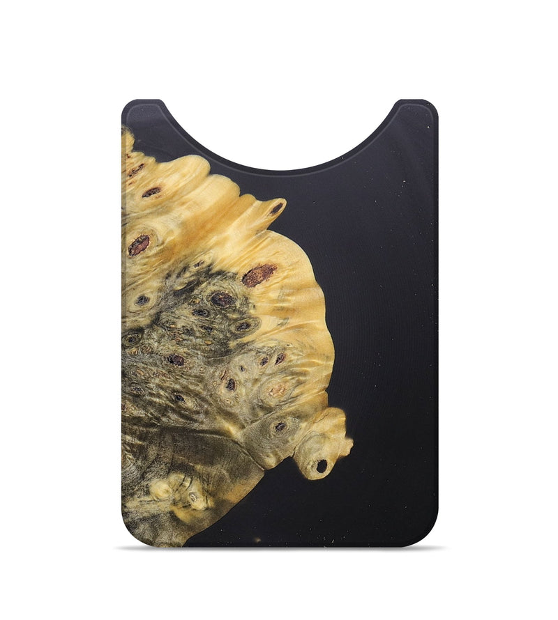 Live Edge Wood+Resin Wallet - Eva (Pure Black, 679970)