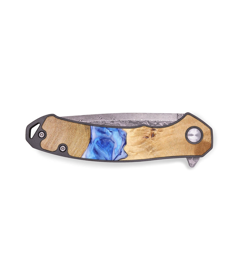 EDC Wood+Resin Pocket Knife - Catalina (Blue, 680335)