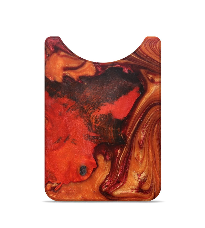 Live Edge Wood+Resin Wallet - Aviana (Red, 680888)