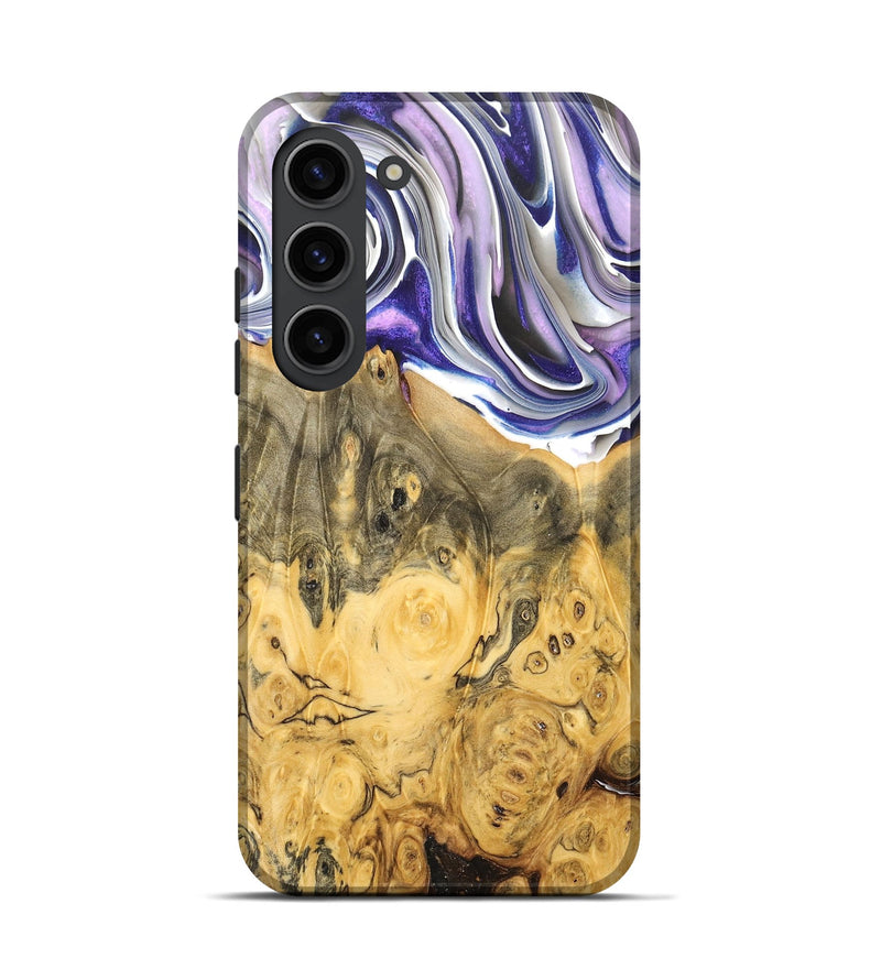 Galaxy S23 Wood+Resin Live Edge Phone Case - Beckett (Purple, 680935)