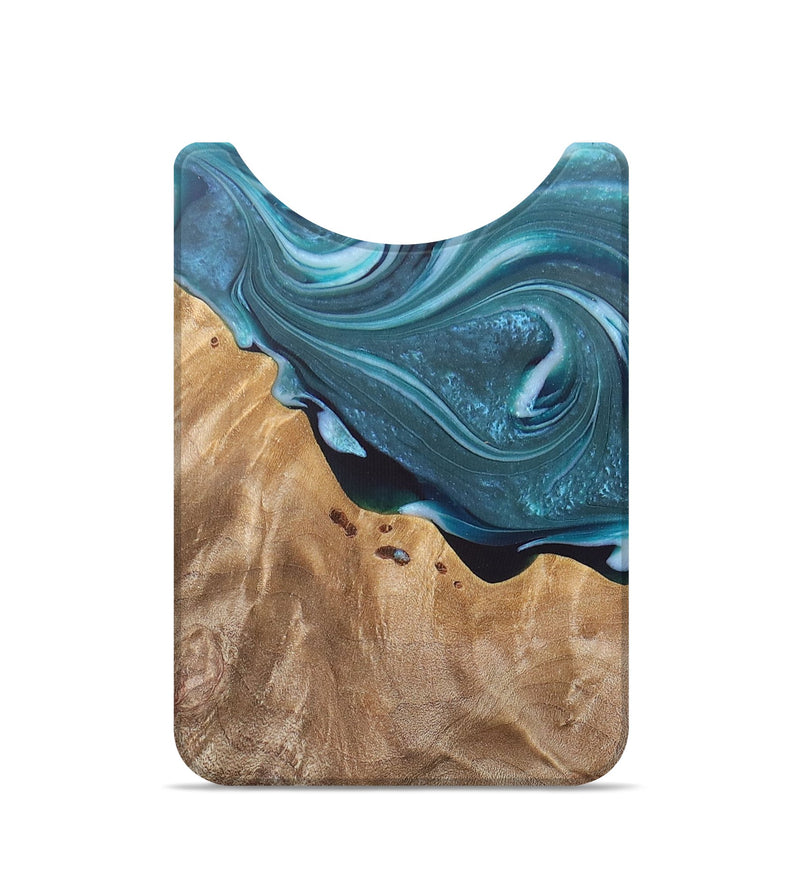 Live Edge Wood+Resin Wallet - Marshall (Blue, 680974)