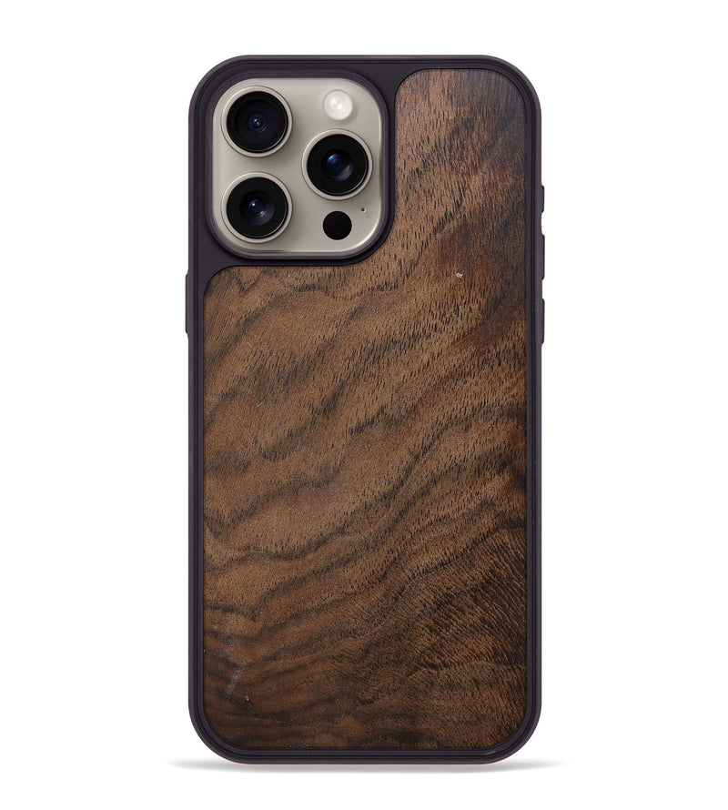 iPhone 15 Pro Max Wood+Resin Phone Case - Cheryl (Wood Burl, 681676)