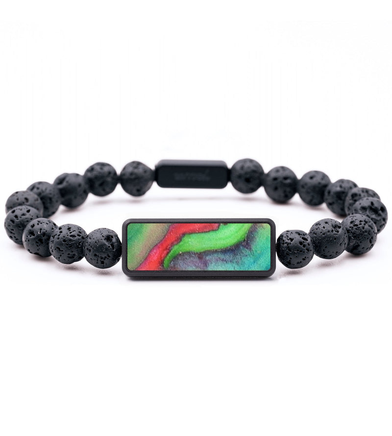 Lava Bead Wood+Resin Bracelet - Gloria (Watercolor, 681927)