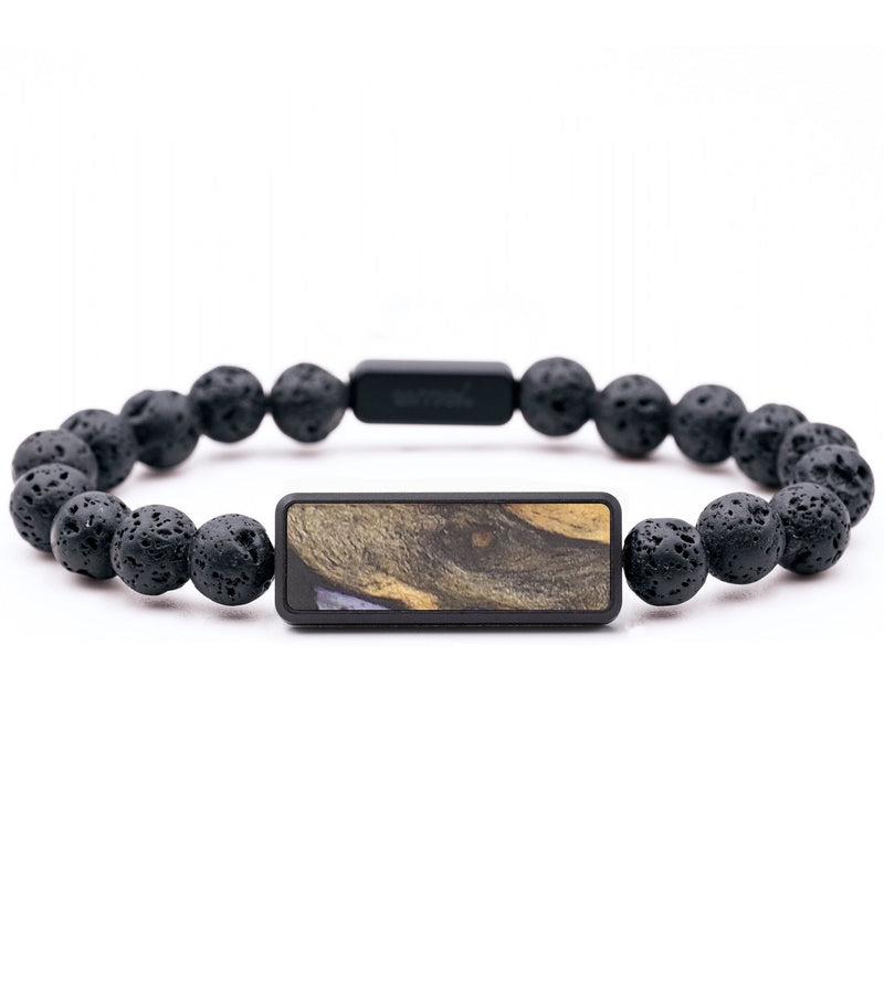 Lava Bead Wood+Resin Bracelet - Jane (Wood Burl, 682195)
