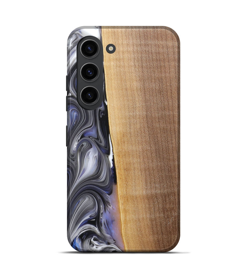 Galaxy S23 Wood+Resin Live Edge Phone Case - Karissa (Blue, 682219)