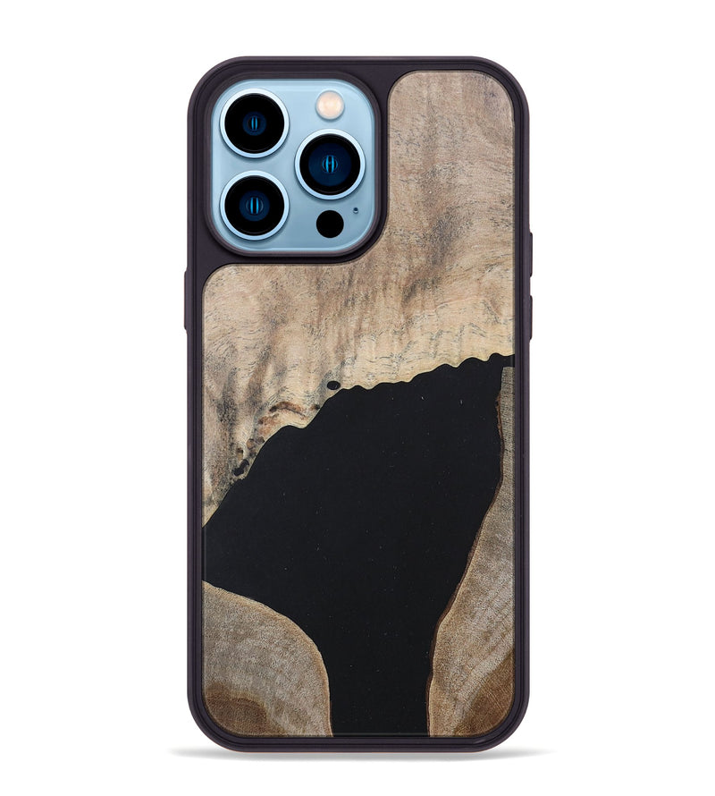 iPhone 14 Pro Max Wood+Resin Phone Case - Adrianna (Mosaic, 682725)