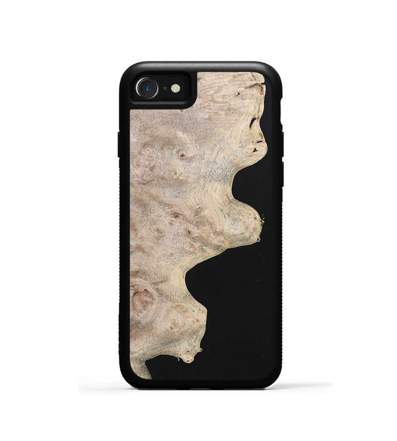 iPhone SE Wood+Resin Phone Case - Christi (Pure Black, 682798)