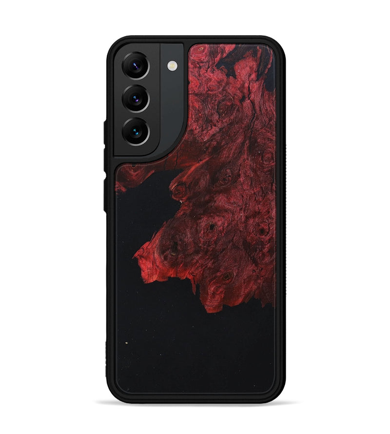 Galaxy S22 Plus Wood+Resin Phone Case - Susie (Pure Black, 682806)