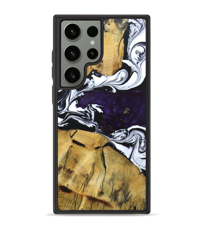 Galaxy S23 Ultra Wood+Resin Phone Case - Ashanti (Mosaic, 682852)