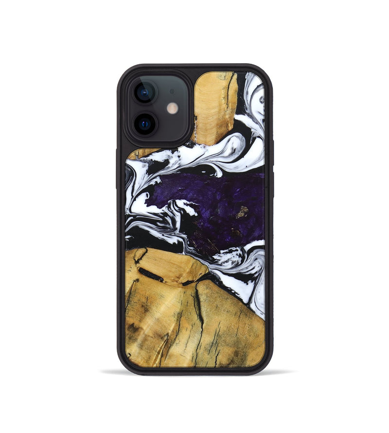 iPhone 12 mini Wood+Resin Phone Case - Ashanti (Mosaic, 682852)