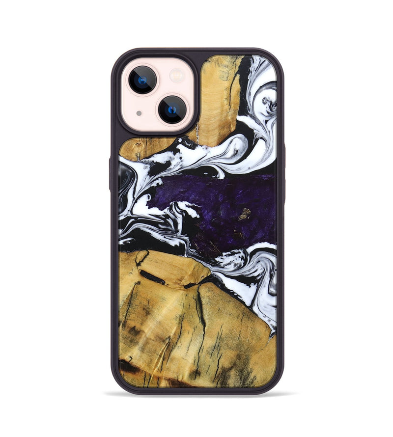 iPhone 14 Wood+Resin Phone Case - Ashanti (Mosaic, 682852)