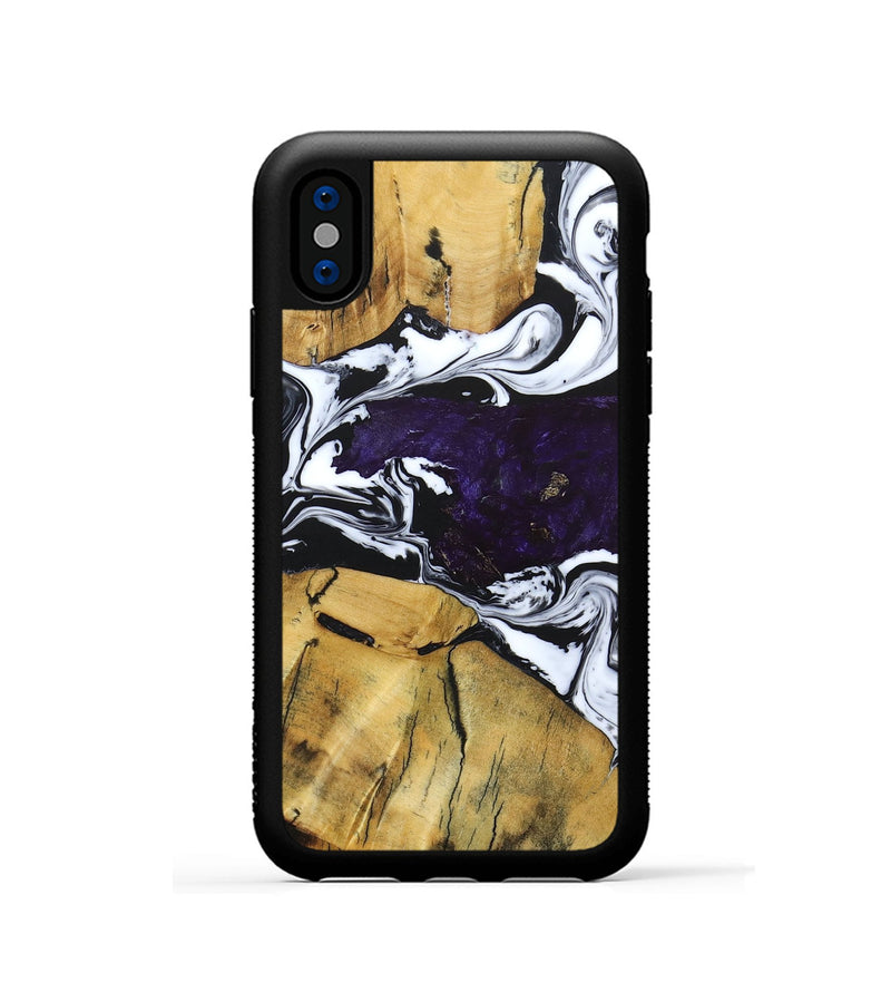 iPhone Xs Wood+Resin Phone Case - Ashanti (Mosaic, 682852)