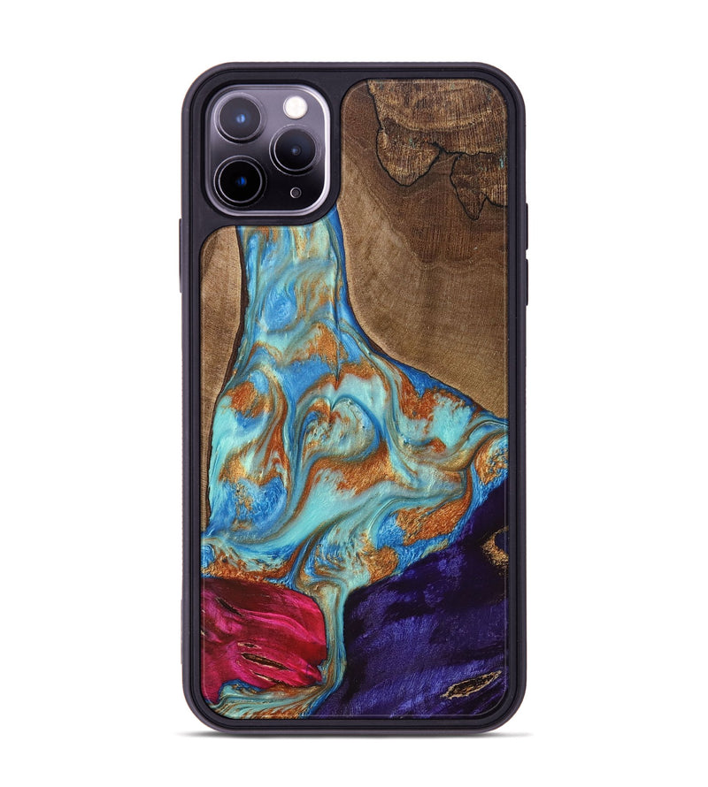 iPhone 11 Pro Max Wood+Resin Phone Case - Kirk (Mosaic, 682863)
