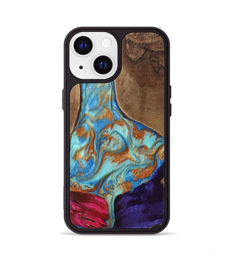 iPhone 13 Wood+Resin Phone Case - Kirk (Mosaic, 682863)