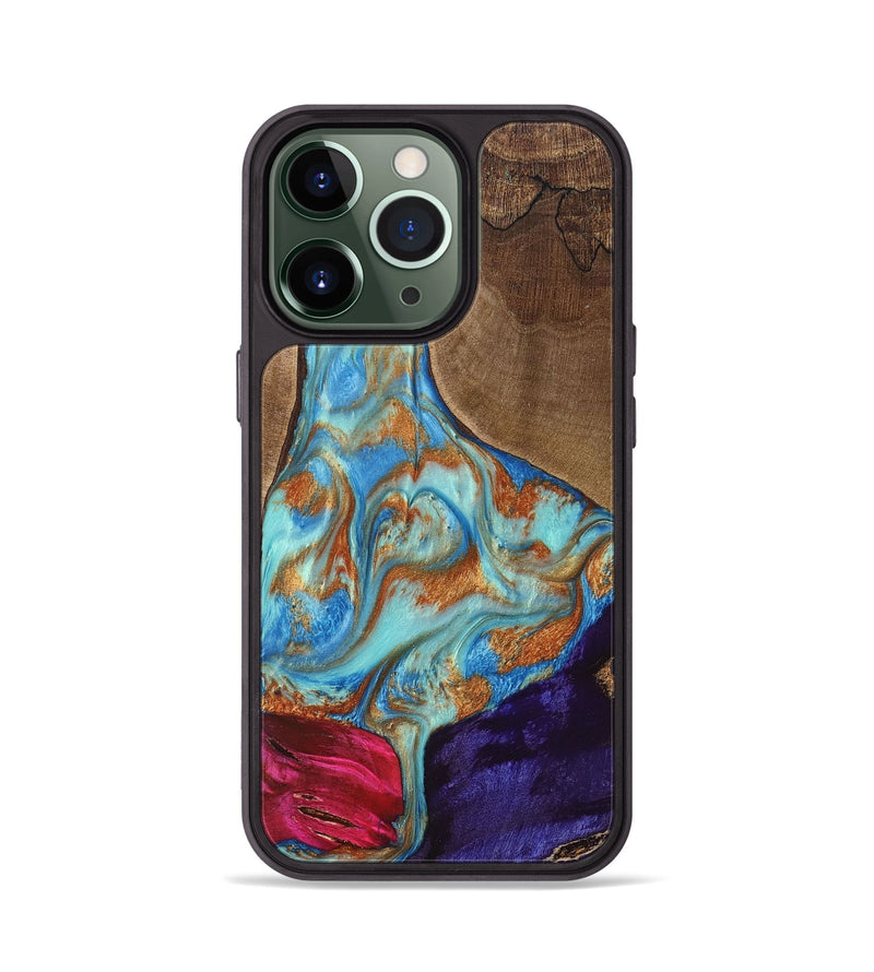 iPhone 13 Pro Wood+Resin Phone Case - Kirk (Mosaic, 682863)
