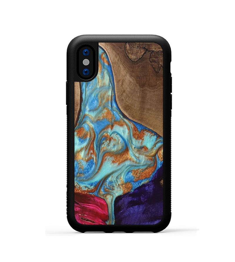 iPhone Xs Wood+Resin Phone Case - Kirk (Mosaic, 682863)