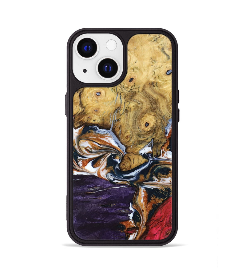 iPhone 13 Wood+Resin Phone Case - Trey (Mosaic, 682870)