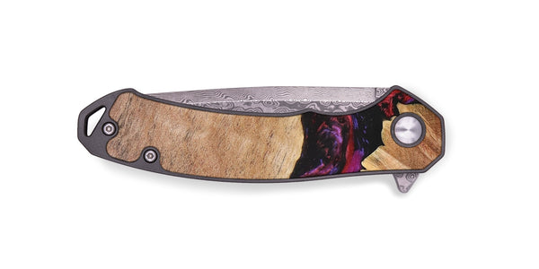 EDC Wood+Resin Pocket Knife - Arlene (Purple, 683100)
