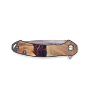 EDC Wood+Resin Pocket Knife - Blanche (Purple, 683101)