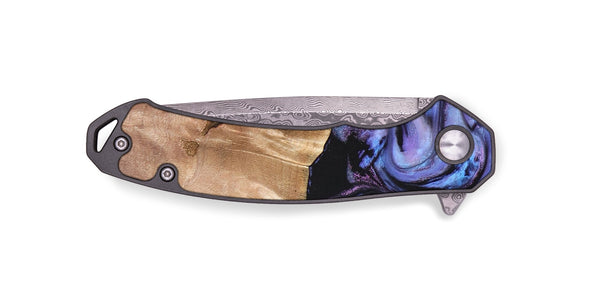 EDC Wood+Resin Pocket Knife - Audrey (Purple, 683105)