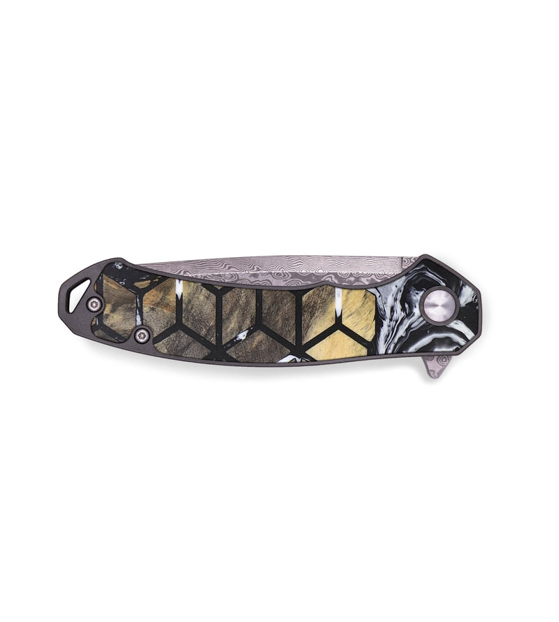 EDC Wood+Resin Pocket Knife - Cade (Pattern, 683179)
