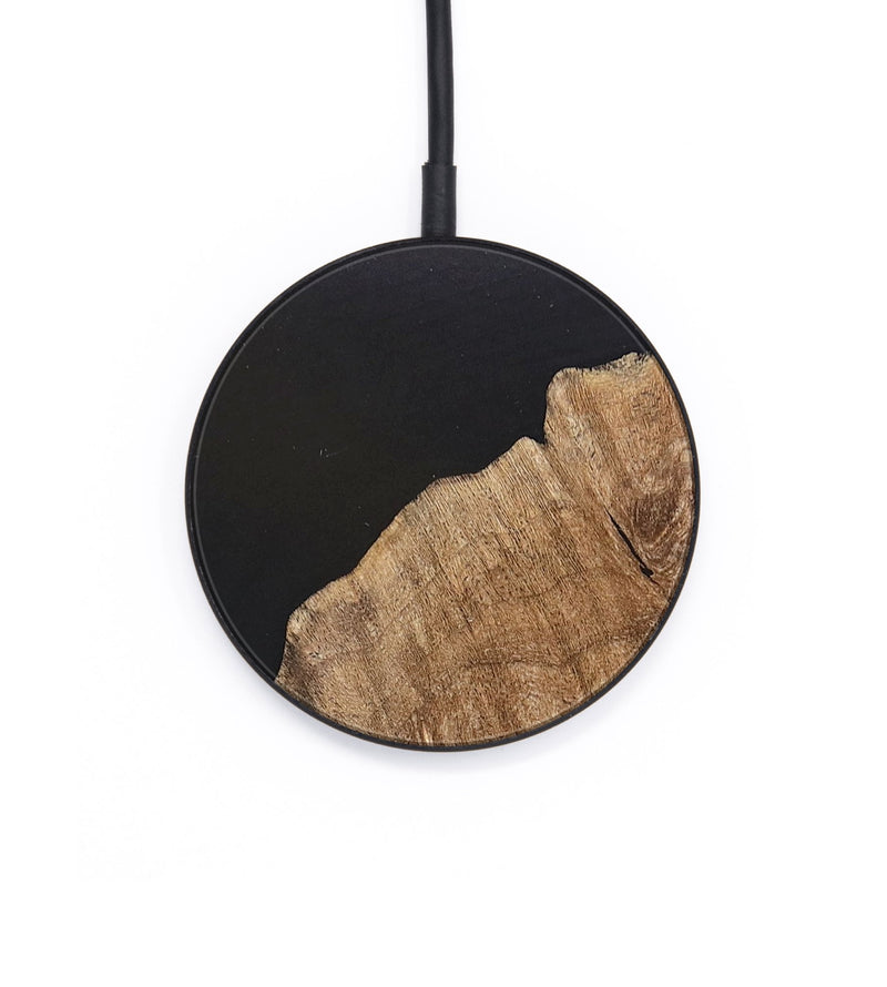Circle Wood+Resin Wireless Charger - Nikita (Pure Black, 683208)