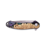 EDC Wood+Resin Pocket Knife - Miles (Purple, 683255)