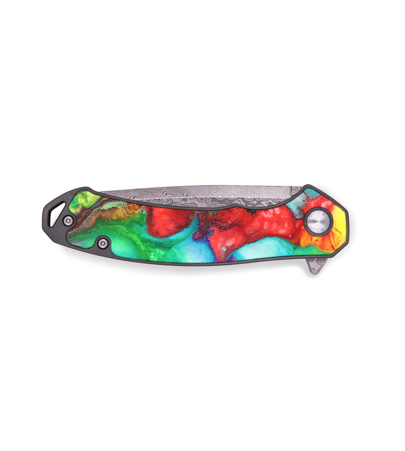 EDC Wood+Resin Pocket Knife - Jeffery (Watercolor, 683267)