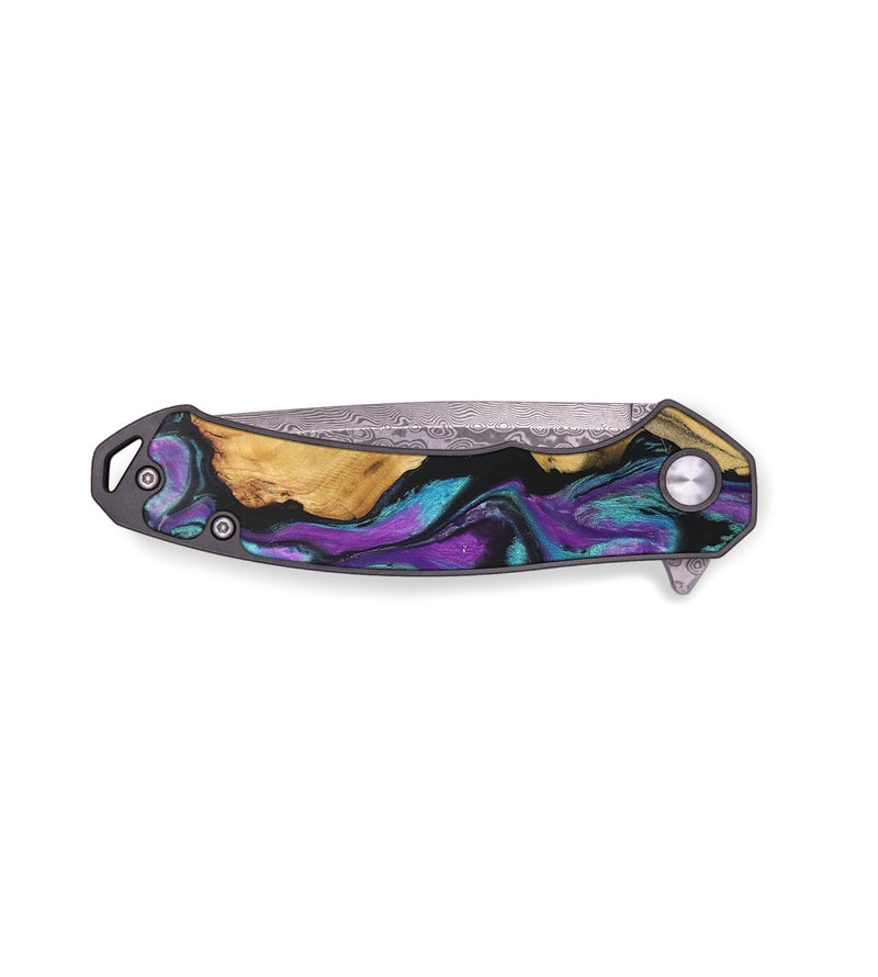 EDC Wood+Resin Pocket Knife - Kent (Purple, 683268)