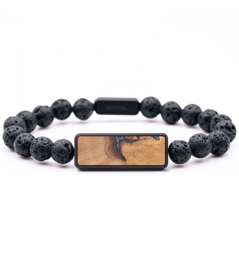 Lava Bead Wood+Resin Bracelet - Darla (Wood Burl, 683345)