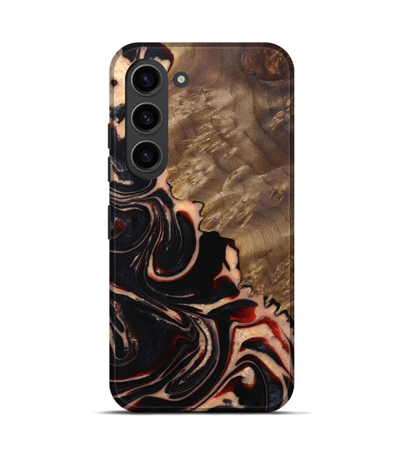 Galaxy S23 Wood+Resin Live Edge Phone Case - Paislee (Red, 683535)