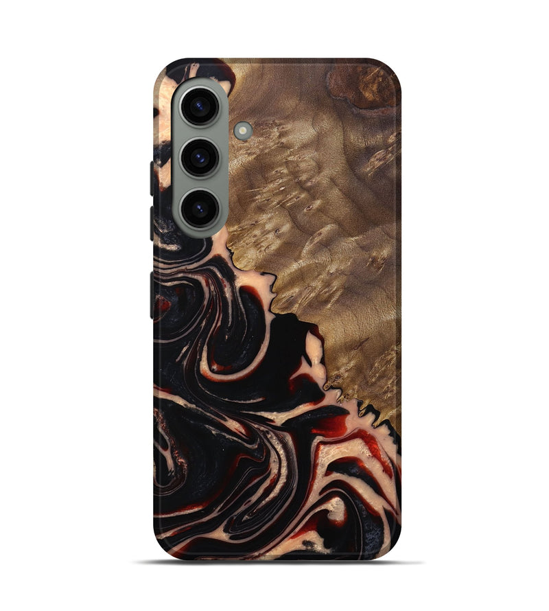 Galaxy S24 Wood+Resin Live Edge Phone Case - Paislee (Red, 683535)