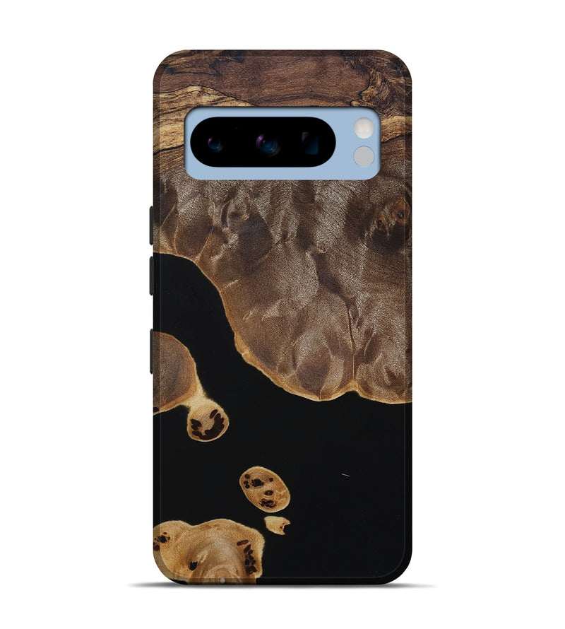 Pixel 8 Pro Wood+Resin Live Edge Phone Case - Ryan (Pure Black, 683582)