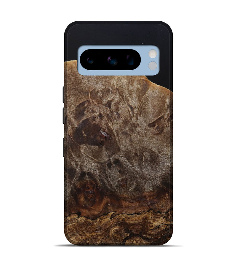 Pixel 8 Pro Wood+Resin Live Edge Phone Case - Della (Pure Black, 683583)