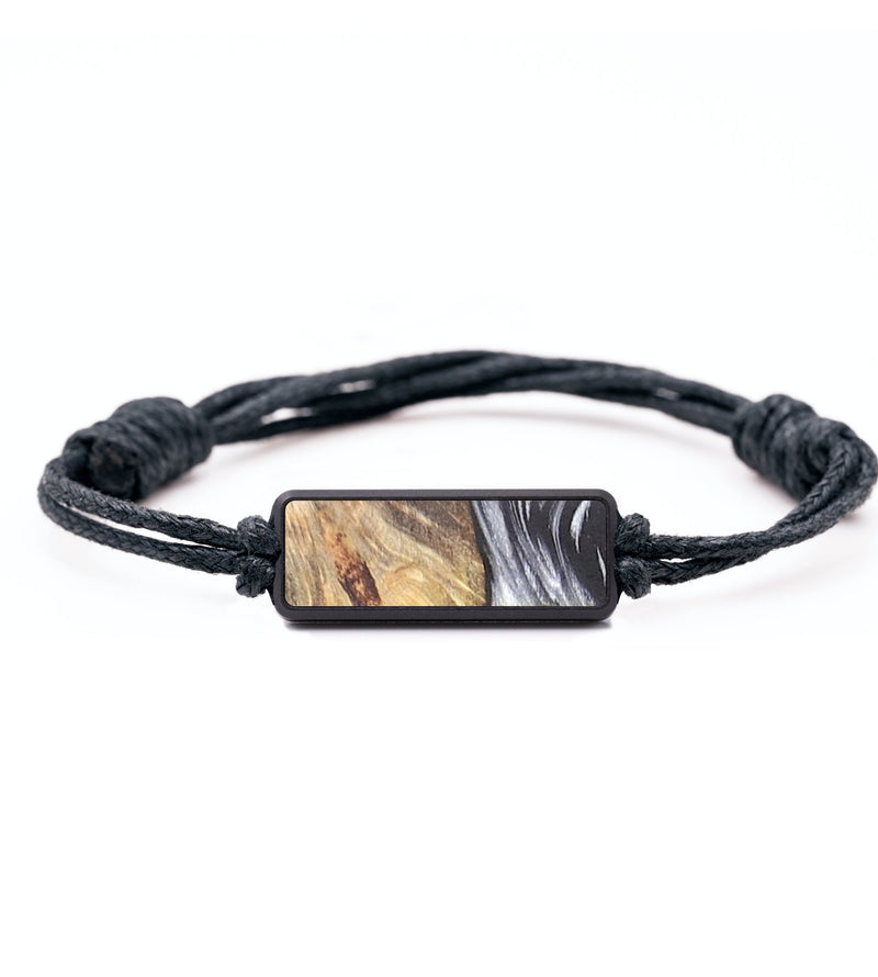 Classic Wood+Resin Bracelet - Candace (Black & White, 683705)