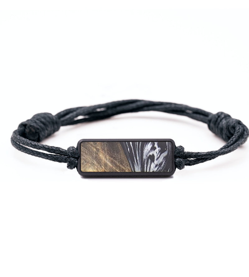 Classic Wood+Resin Bracelet - Braelynn (Black & White, 683706)