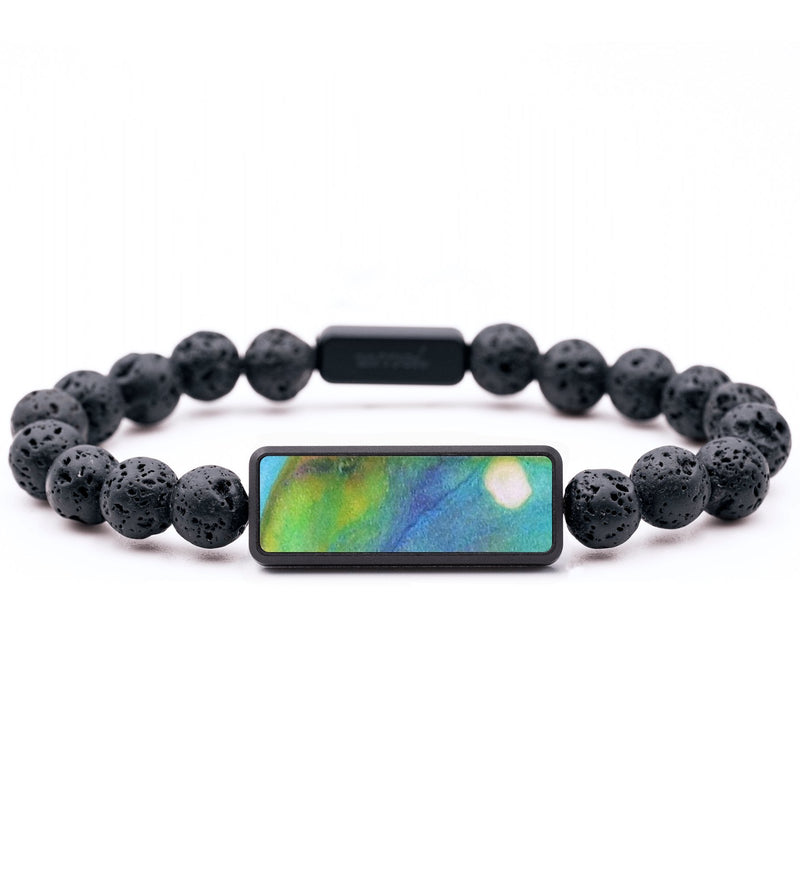 Lava Bead ResinArt Bracelet - Patricia (Watercolor, 683774)