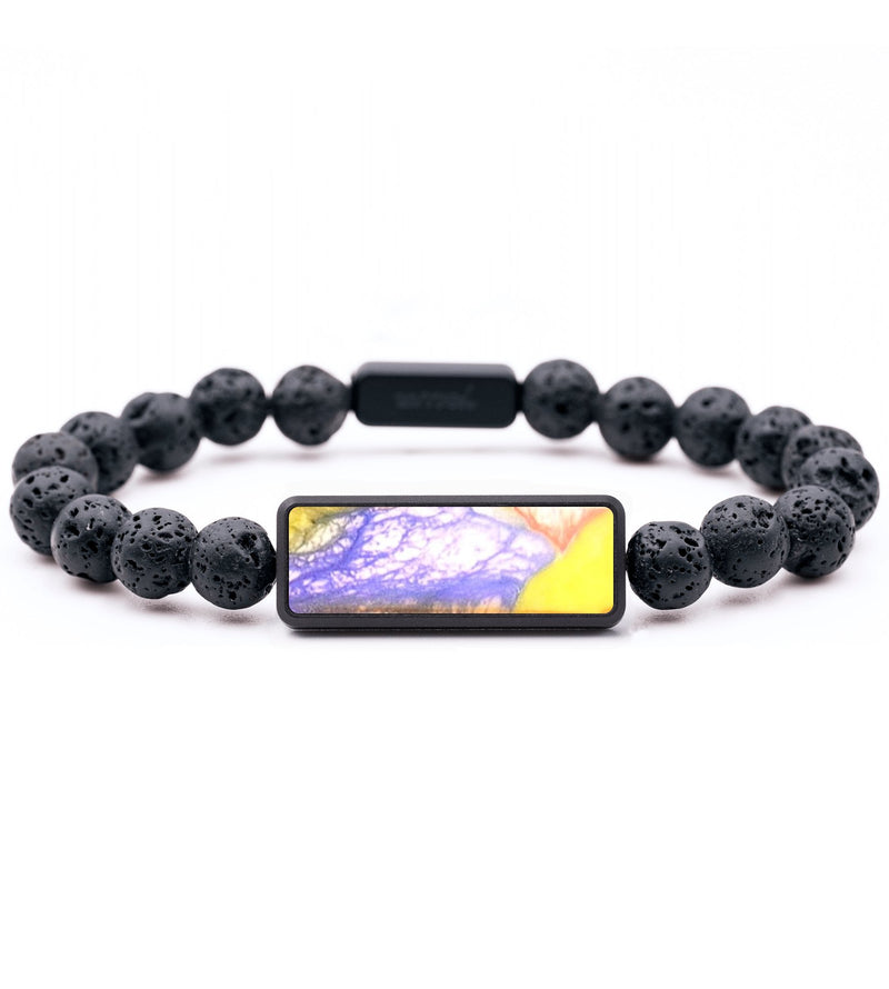 Lava Bead ResinArt Bracelet - Milani (Watercolor, 683787)