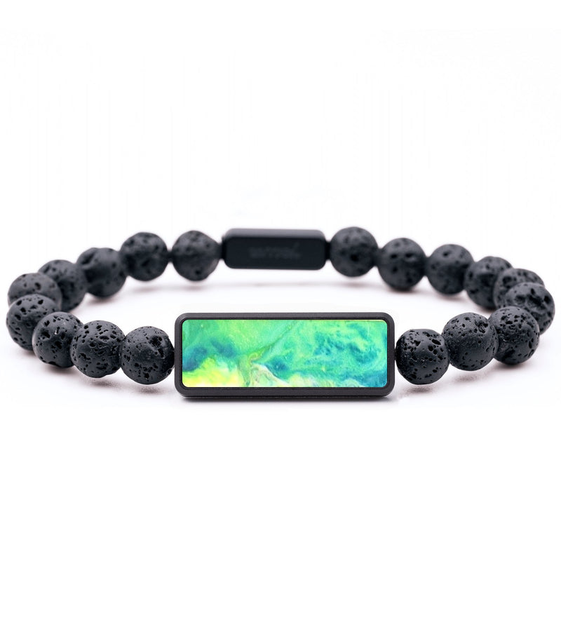 Lava Bead ResinArt Bracelet - Johnny (Watercolor, 683792)