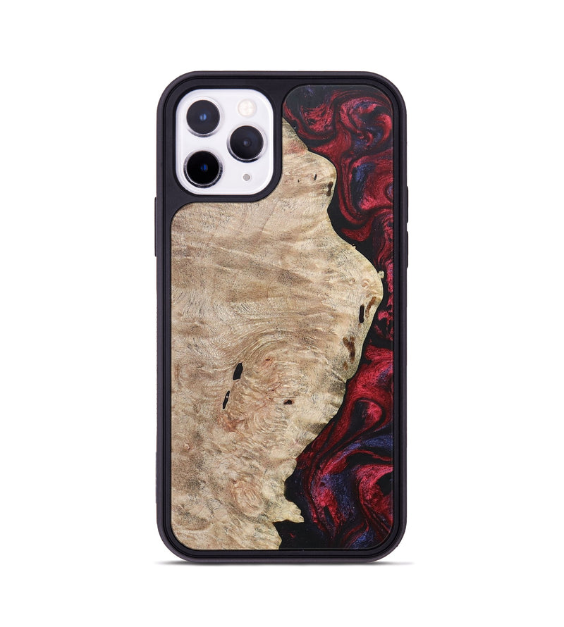 iPhone 11 Pro Wood+Resin Phone Case - Barbara (Red, 684099)