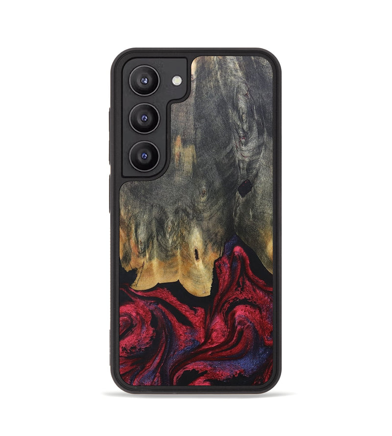 Galaxy S23 Wood+Resin Phone Case - Joaquin (Red, 684102)