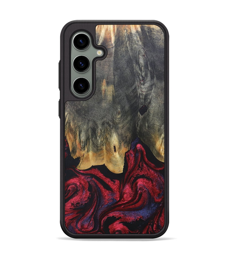 Galaxy S24 Plus Wood+Resin Phone Case - Joaquin (Red, 684102)